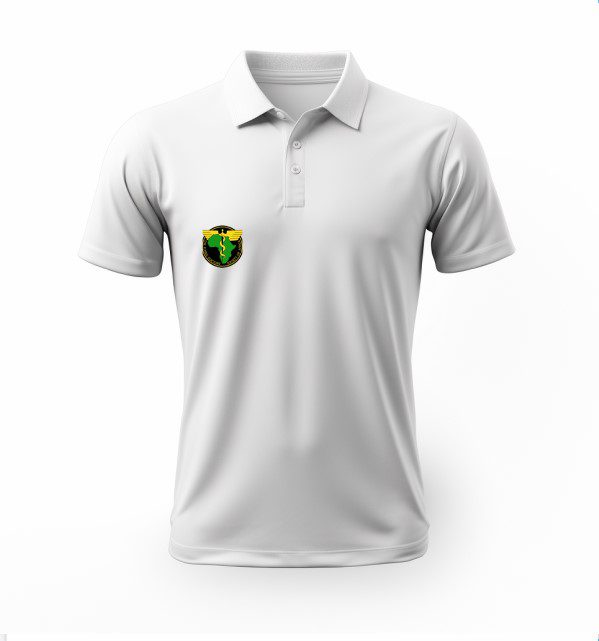 White Branded Polo Shirt